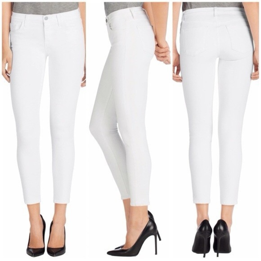 J Brand Women's White Ankle Jeans